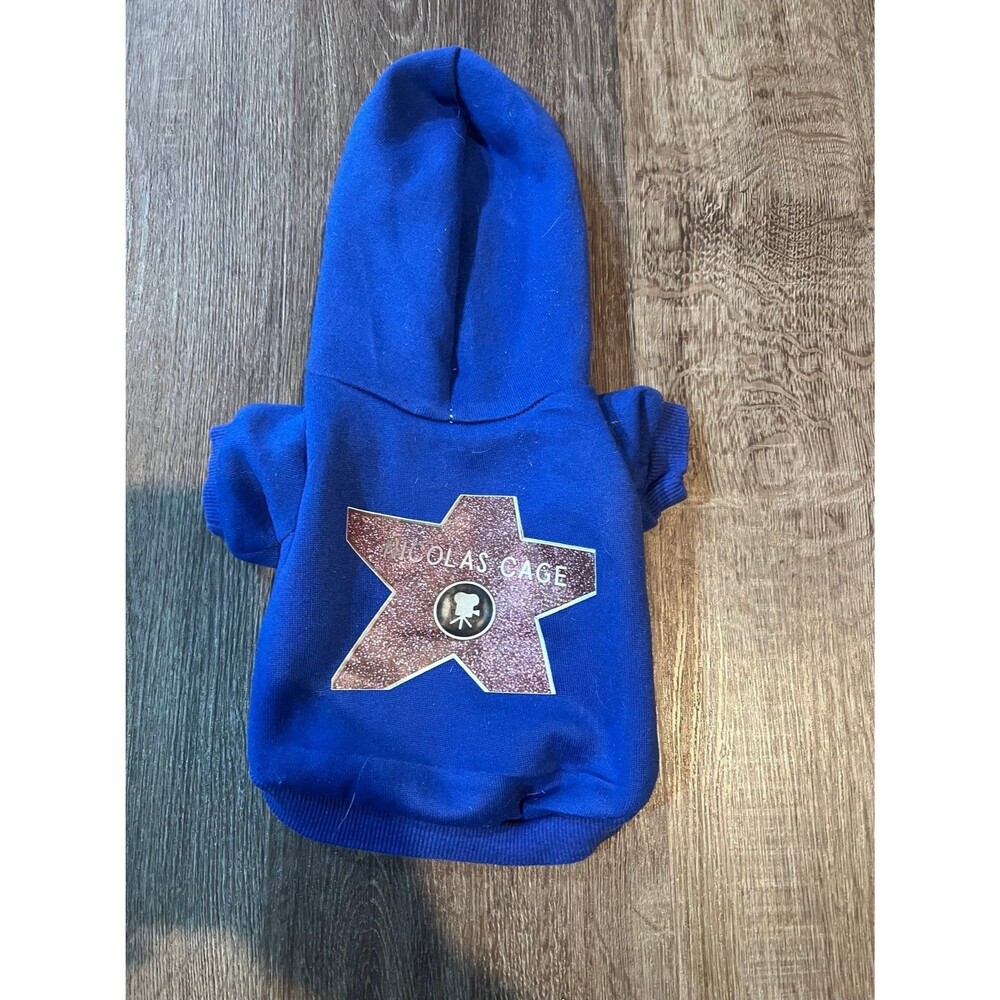 XS Nic Cage dog cat pet hoodie